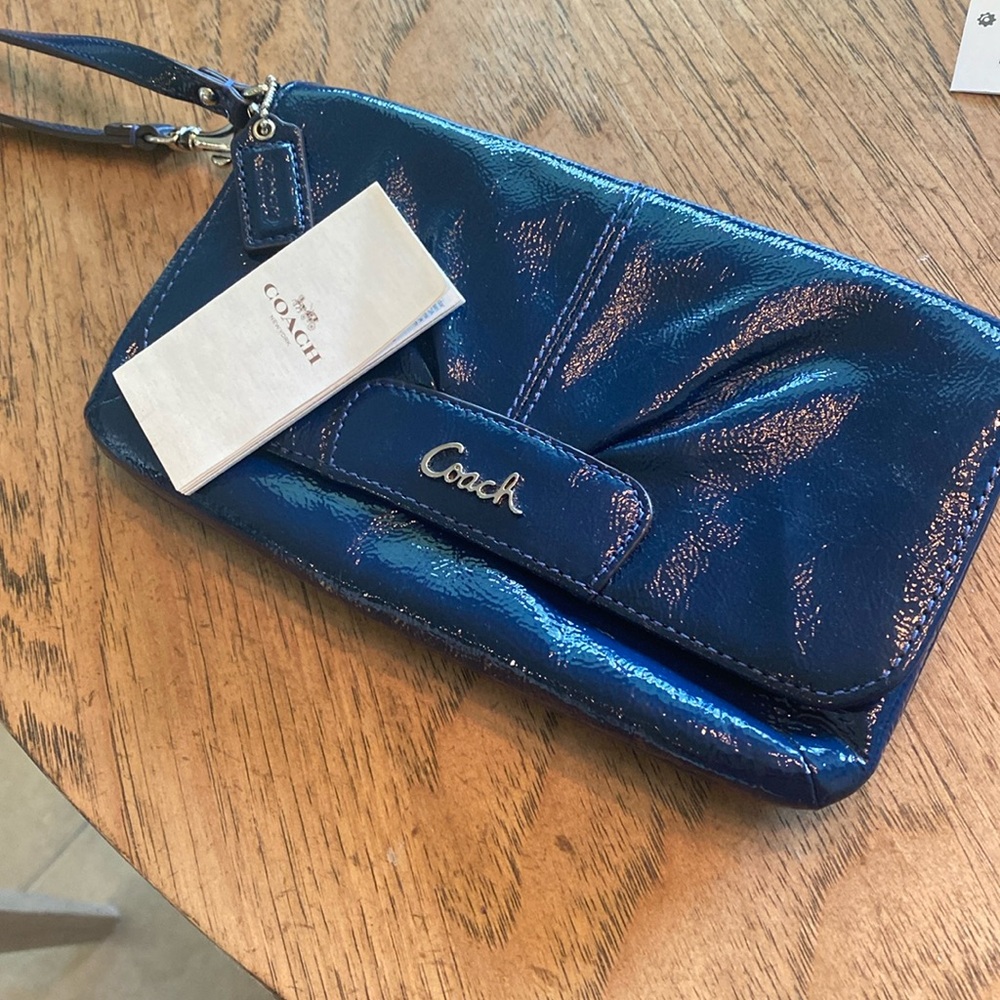 Authentic coach wristlet purse